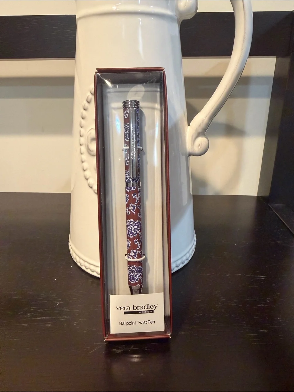 Vera Bradley Brown Paisley Ballpoint Twist Pen Cotswold